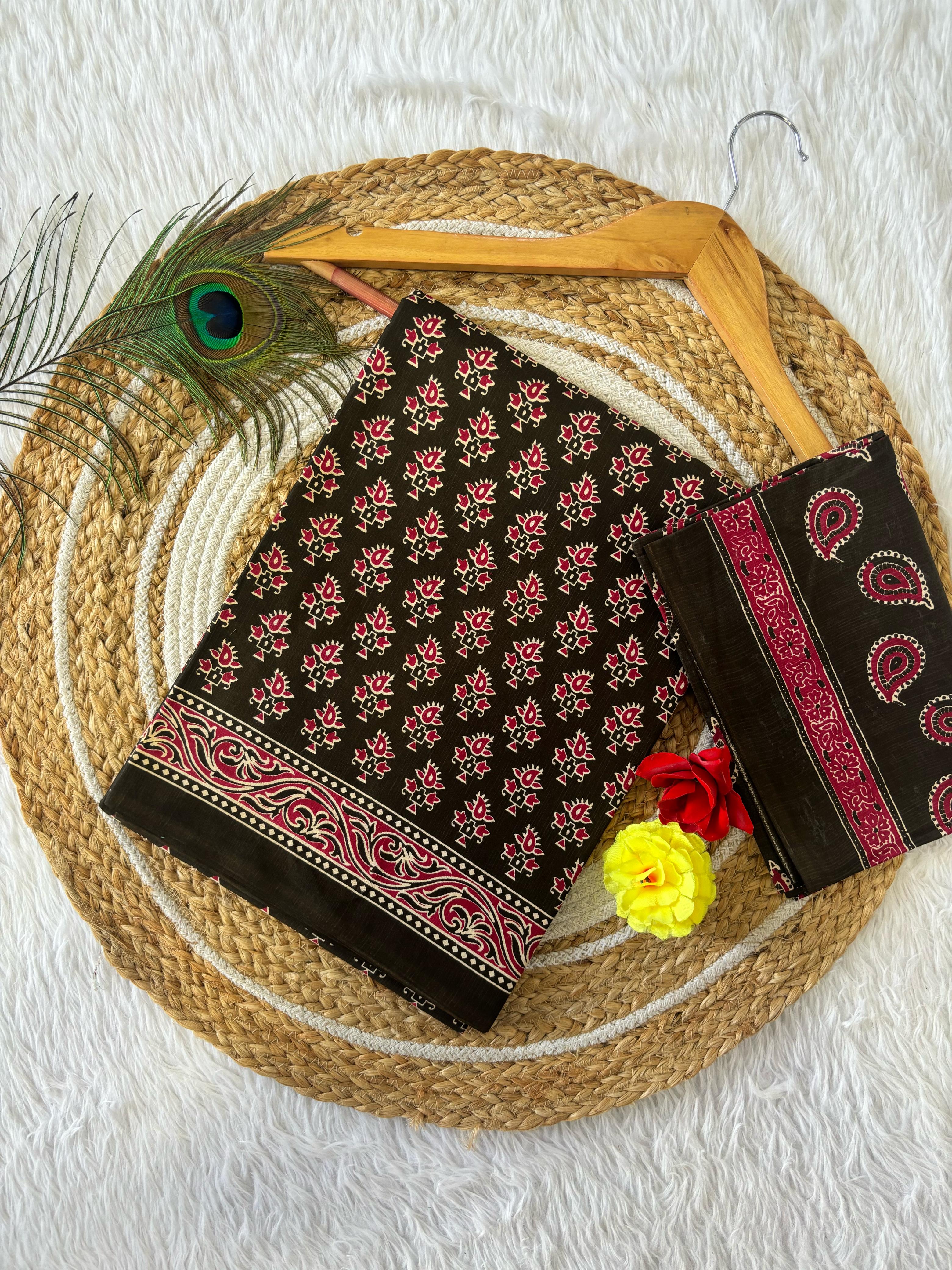 Attractive Pure Heavy Mul Cotton Saree with Blouse