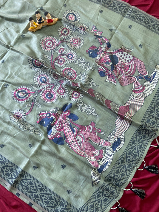 Vamika Vintage Traditional Woven Soft Muga Cotton Saree