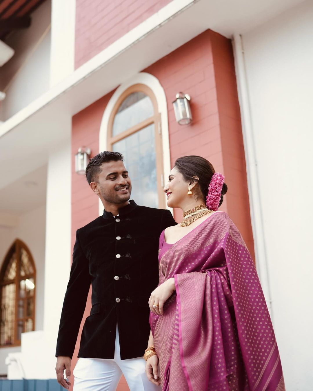 Purple Banarasi Classy Silk Saree With Copper Zari - Jacquard Blouse