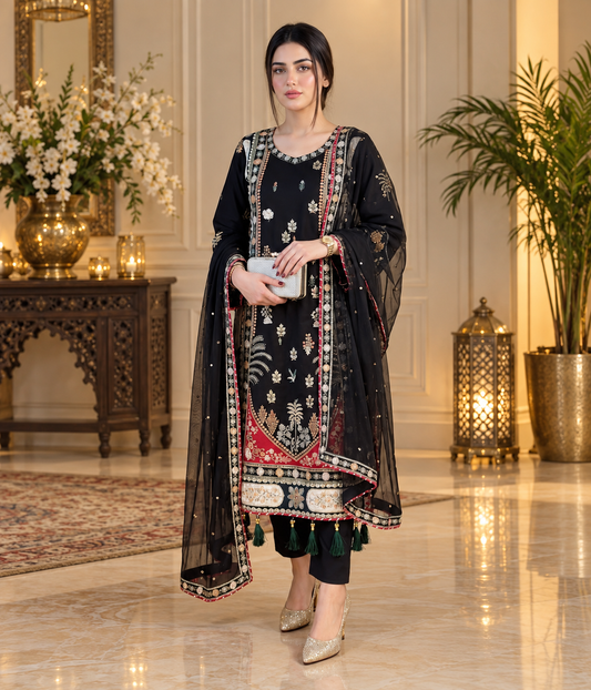 Ranjika Royal Heavy Embroidery Suit Set