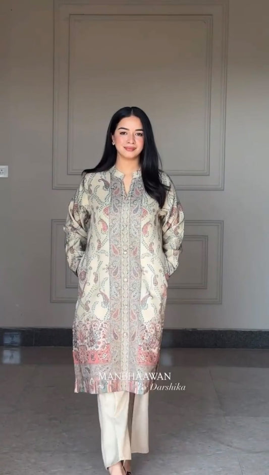 VERY GORGEOUS PURE BERRY SILK ZARI WEAVING SUIT SET