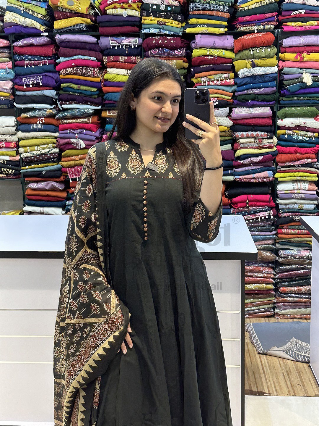 VERY STUNNING PURE MUL COTTON JAIPURI PRINT SUIT SET