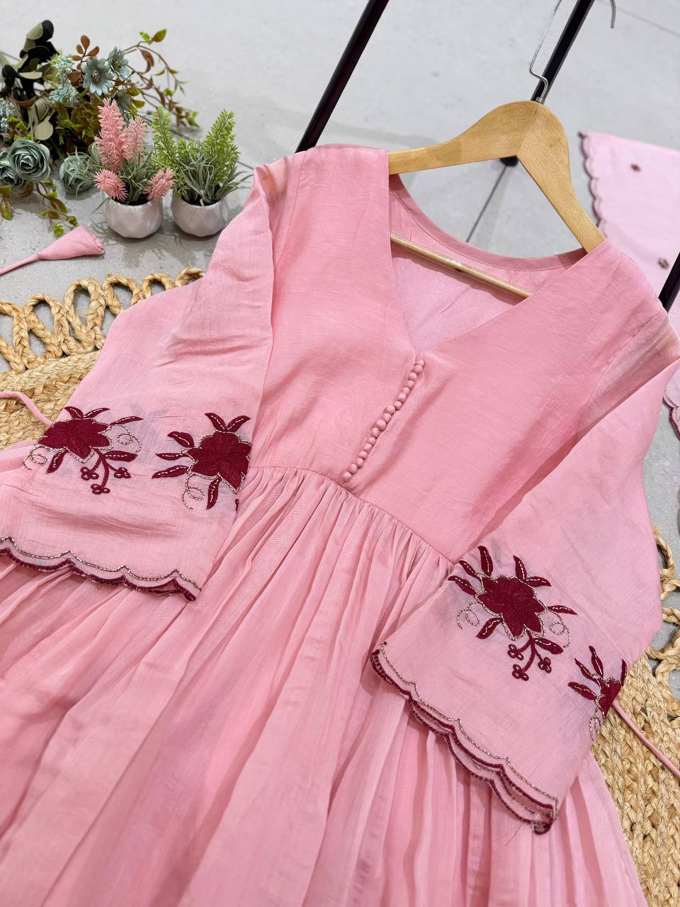 Rangisha Festive Wear Heavy Mul Chanderi Set