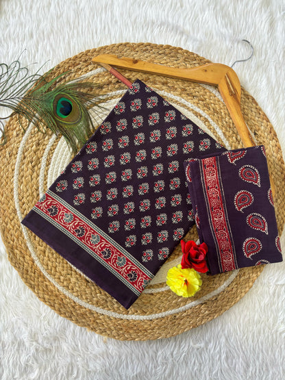 Beautiful Pure Heavy Mul Cotton Saree with Blouse