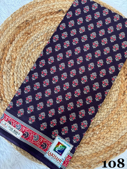 Beautiful Pure Heavy Mul Cotton Saree with Blouse