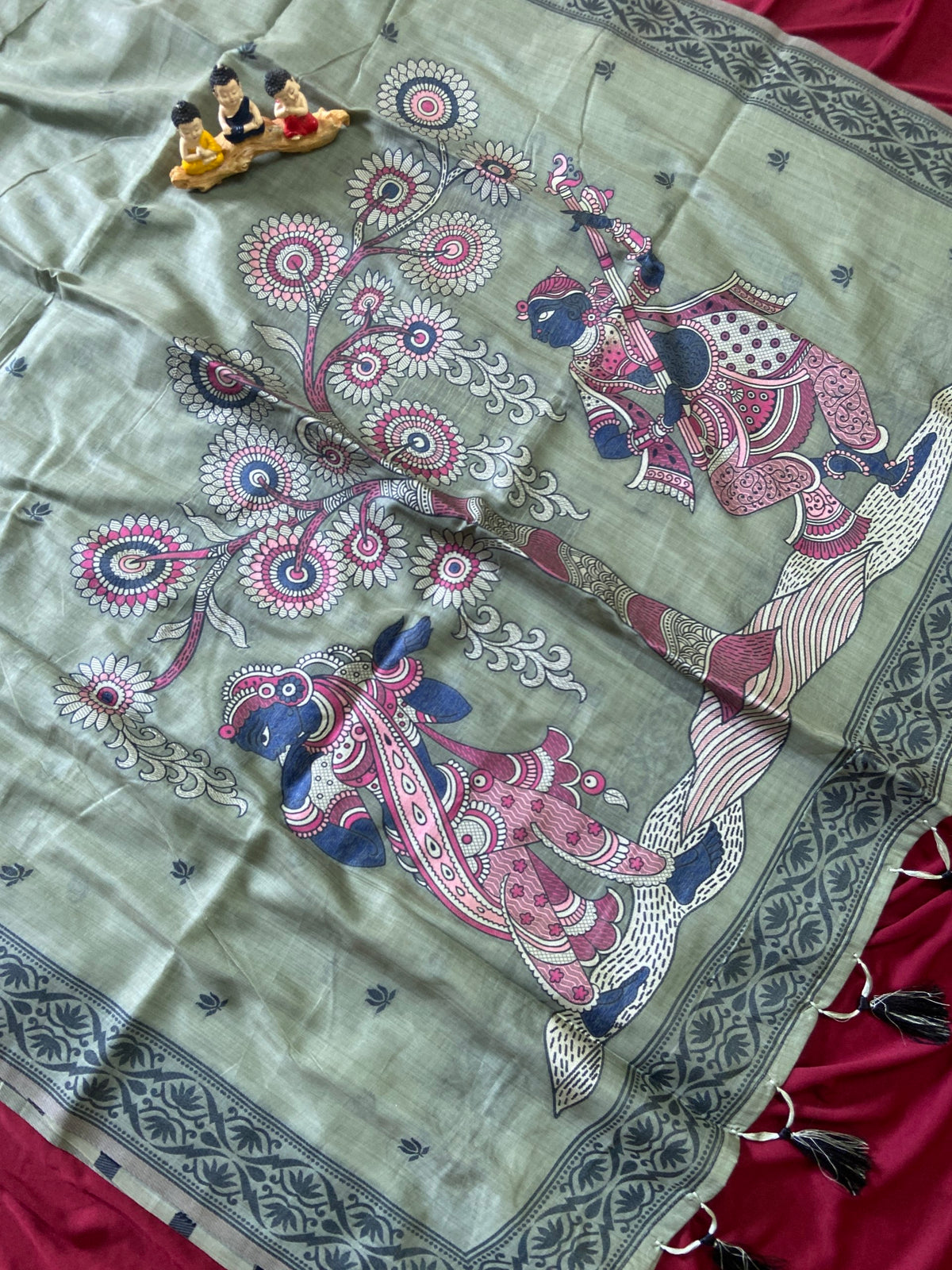 Vamika Vintage Traditional Woven Soft Muga Cotton Saree