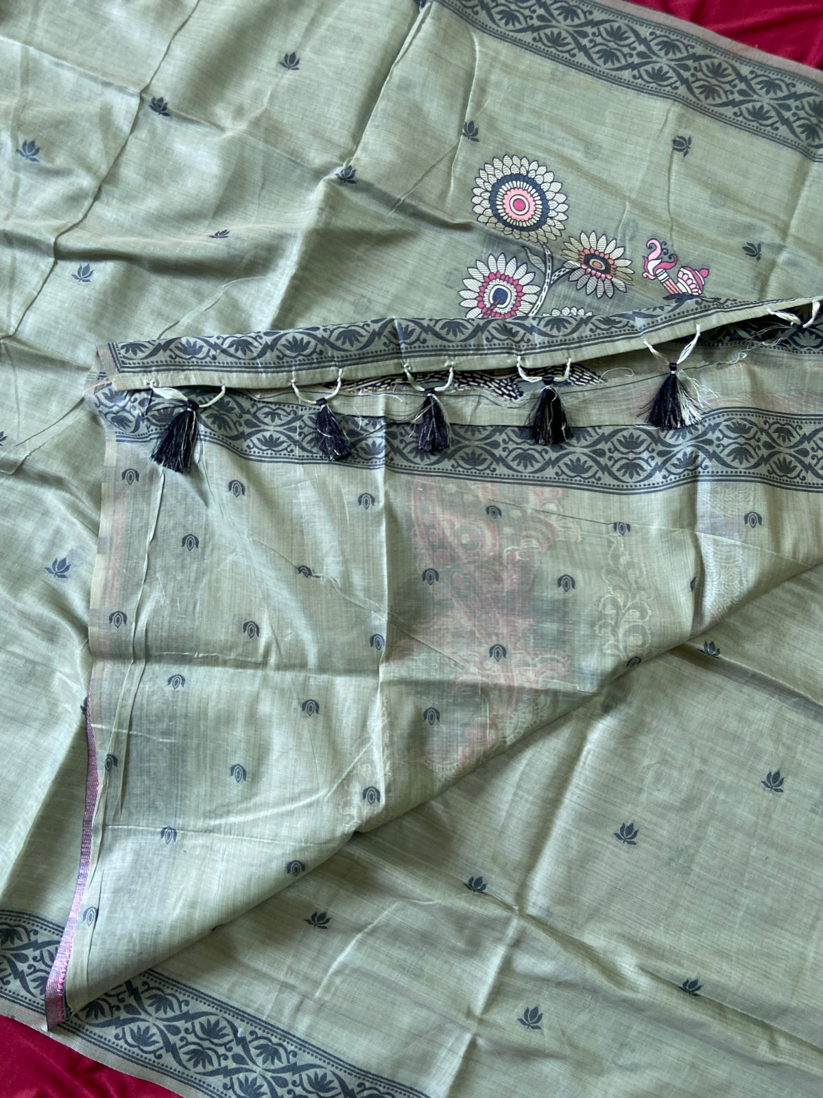 Vamika Vintage Traditional Woven Soft Muga Cotton Saree