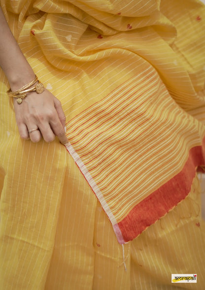 NEW DESIGN  SOFT LINEN COTTON SILK  SAREE WITH BLOUSE