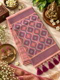 Very Beautiful Soft Muga Cotton Festive Saree