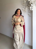 Premium Tabby Organza Embroidered Salwar Suit Set