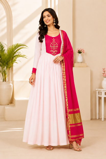 Very Beautiful Pure Mul Cotton Embroidery Suit Set