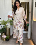 Very Attractive Pure Cotton Floral Printed Co-Ord Set