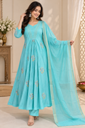 Festive Royal Anarkali Suit Set