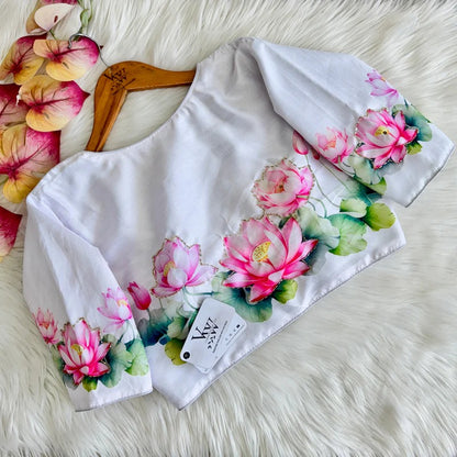 Beautiful - Black Handloom Cotton Saree With Havy Handwork Stitched Blouse