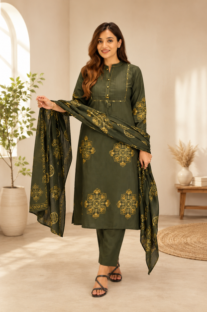 Very Attractive Premium Jaipuri Soft Cotton 3 Psc Set