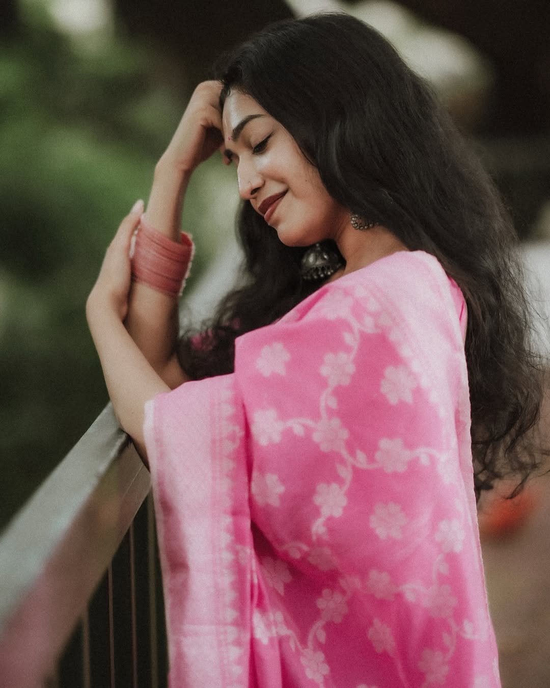 Luxuriant Pink Cotton Silk Saree With Evocative Blouse Piece