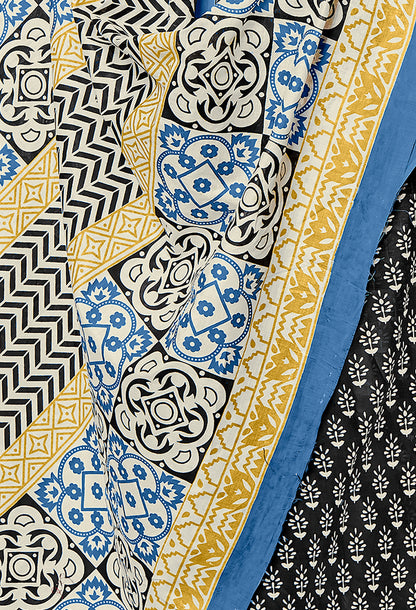 Gorgeous Pure Mul Cotton Saree with Bagru Handblock Prints