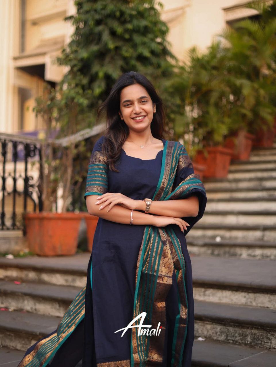 BEAUTIFUL KANCHI COTTON SUIT SET WITH JAQUARD DUPATTA