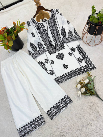 New Designer Collection In  Rayon Butti Silk Co-Ord Set