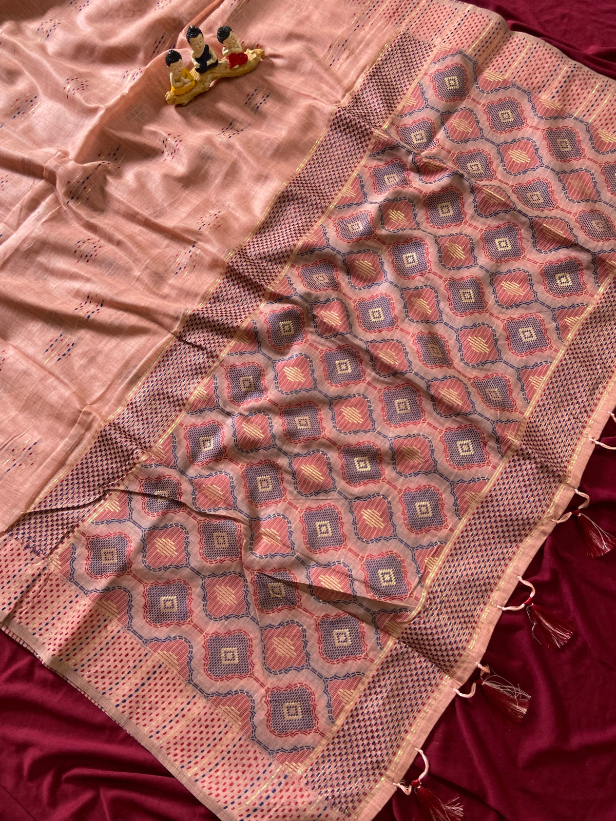 Traditional Soft Muga Cotton Festive Saree