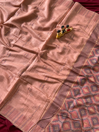 Traditional Soft Muga Cotton Festive Saree