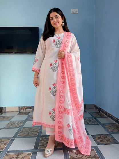 Balaji Premium Jaipuri Taj Cotton suit set