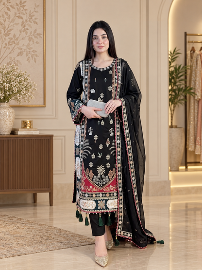 Ranjika Royal Heavy  Embroidery  Suit Set