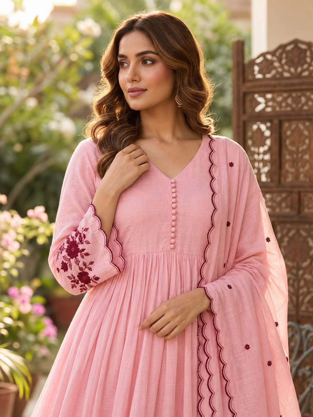 Rangisha Festive Wear Heavy Mul Chanderi Set