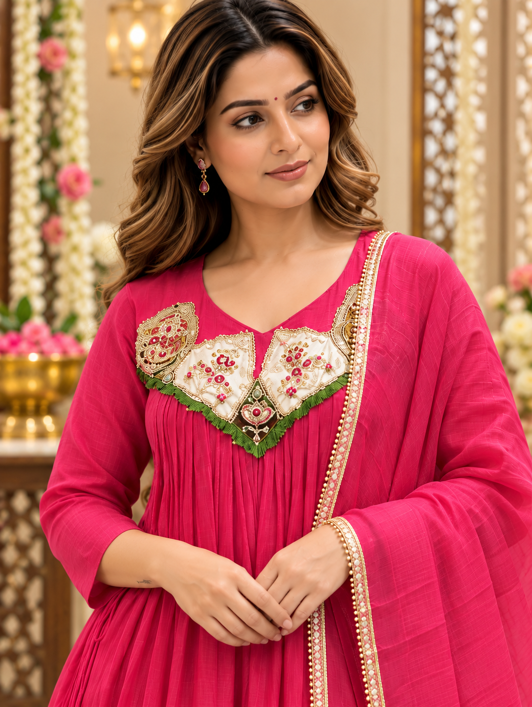 Gulabi Noor Embroidered Flared Suit Set