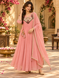 Berrybelle Mul Chanderi Anarkali Suit Set