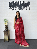 Radha Krishna Festive Bandhani Print Japan Satin Silk Saree