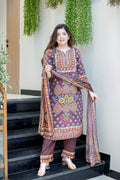 VERY BEAUTIFUL PURE CHINON HANDWORK SUIT SET