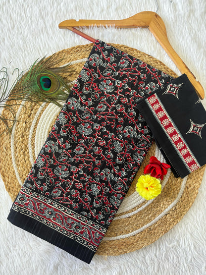 Gorgeous Pure Heavy Mul Cotton Saree with Blouse