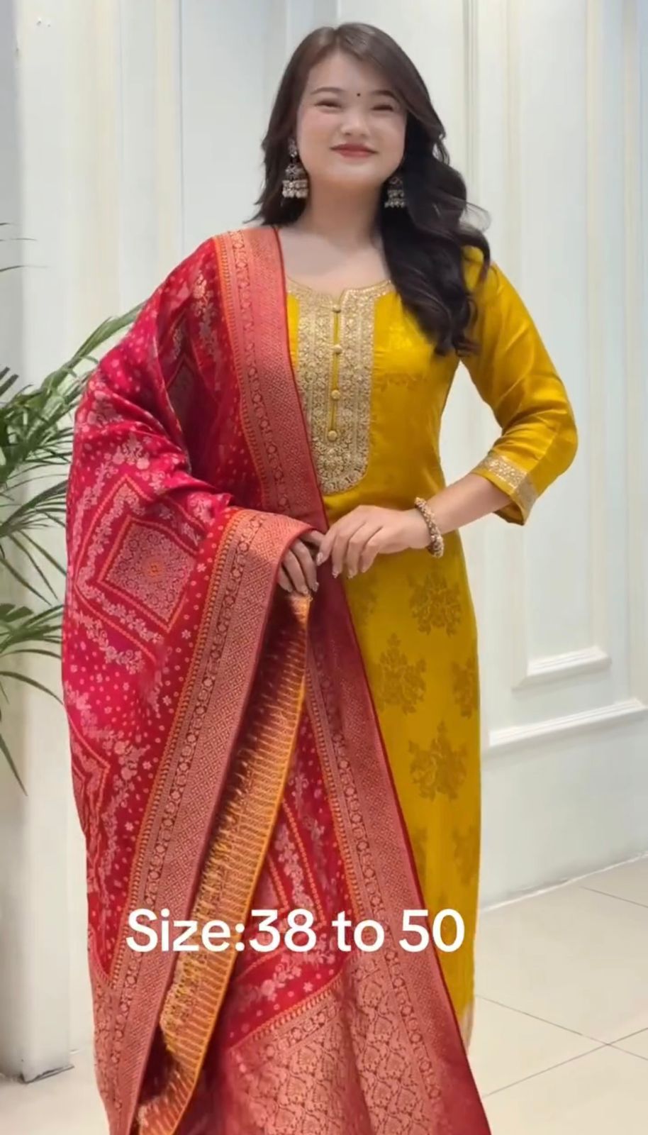 Designer Pure Banarasi Jacquard Weaving Suit Set with Dupatta