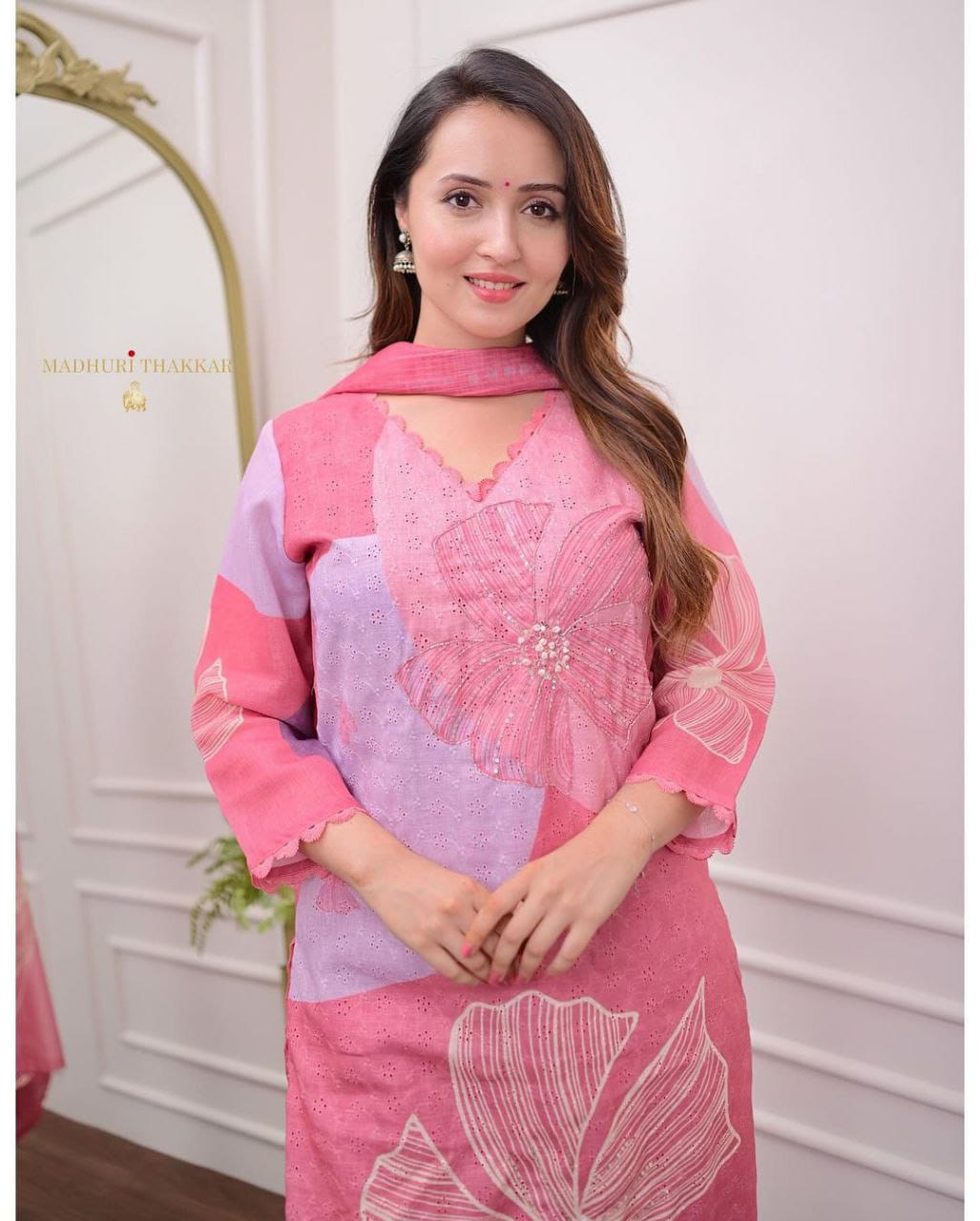 NEW SHIFLI  LUNCHING LINEN SUIT SET