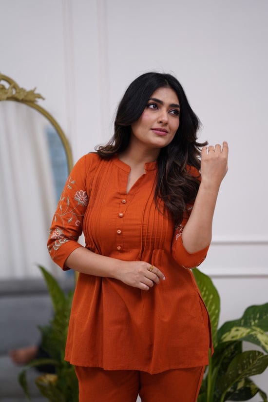 Very Beautiful Party Wear Look Pure Cotton & CORD SET Set