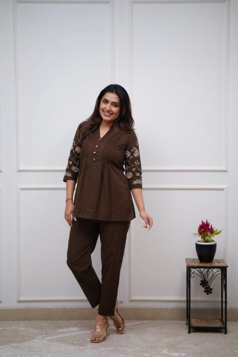 Very Beautiful Party Wear Look Pure Cotton & CORD SET Set