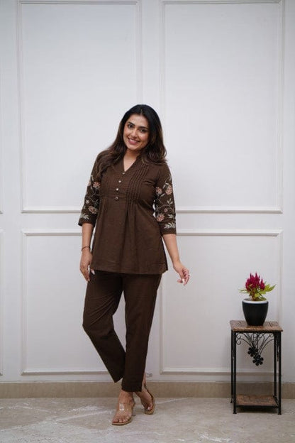 Very Beautiful Party Wear Look Pure Cotton & CORD SET Set