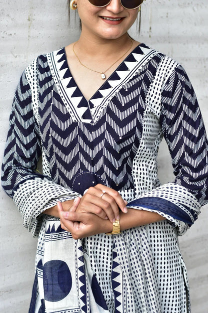 VERY BEAUTIFUL PURE MUL JAIPUR COTTON EMBROIDERY SUIT SET