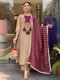 Premium Soft Silk Blend Embroidered Kurta Set with Designer Dupatta