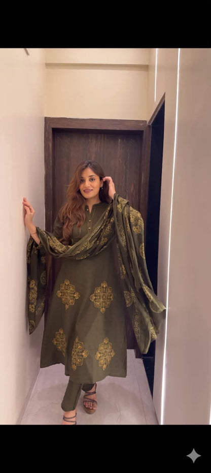 Very Attractive Premium Jaipuri Soft Cotton 3 Psc Set