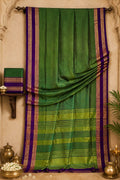 Deep Emerald Malabar Heritage Mercerized Cotton Saree