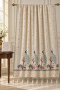 Majestic Peacock Motifs Enchanted Vrindavan Forest Saree