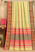 Enchanted Meadow Handspun Primrose Cotton Saree