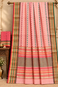 Boutique Pastel Pink Summer Cotton Saree