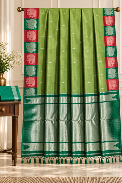 Trending Kanchipuram Loom Weave Saree