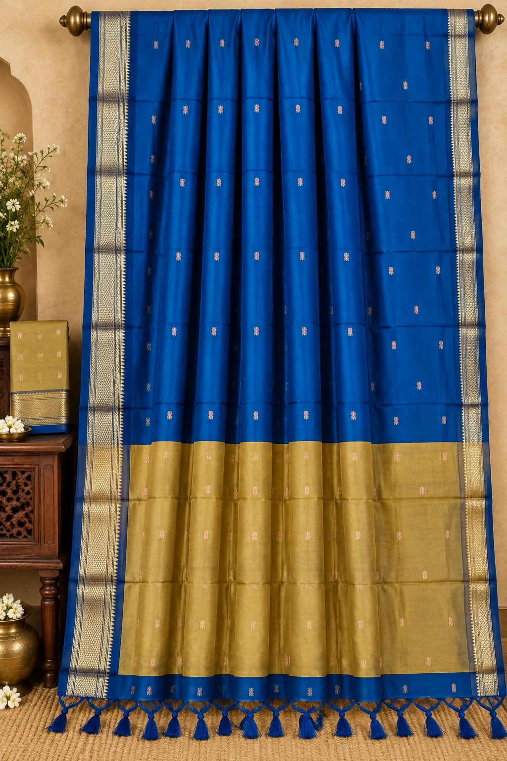 Maheshwari Handloom Silk Cotton Saree