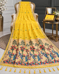 The Sunshine Mayur Pankh Festive Cotton Saree