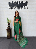 Radiate Timeless Elegance in Premium Satin Silk & Radiant Mirror Work Saree