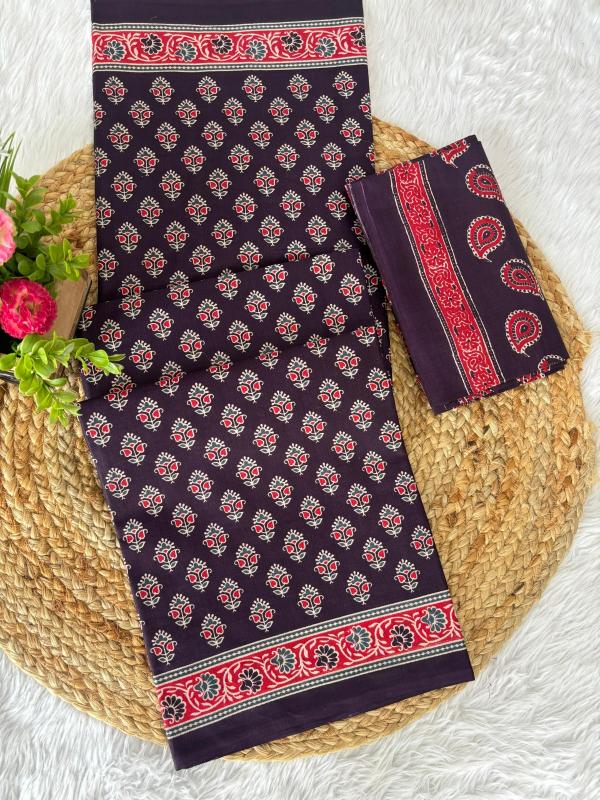 Beautiful Pure Heavy Mul Cotton Saree with Blouse